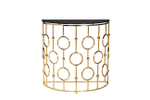 GY-CST8040GOLD Консоль стекло черн/золото 78*40*77см