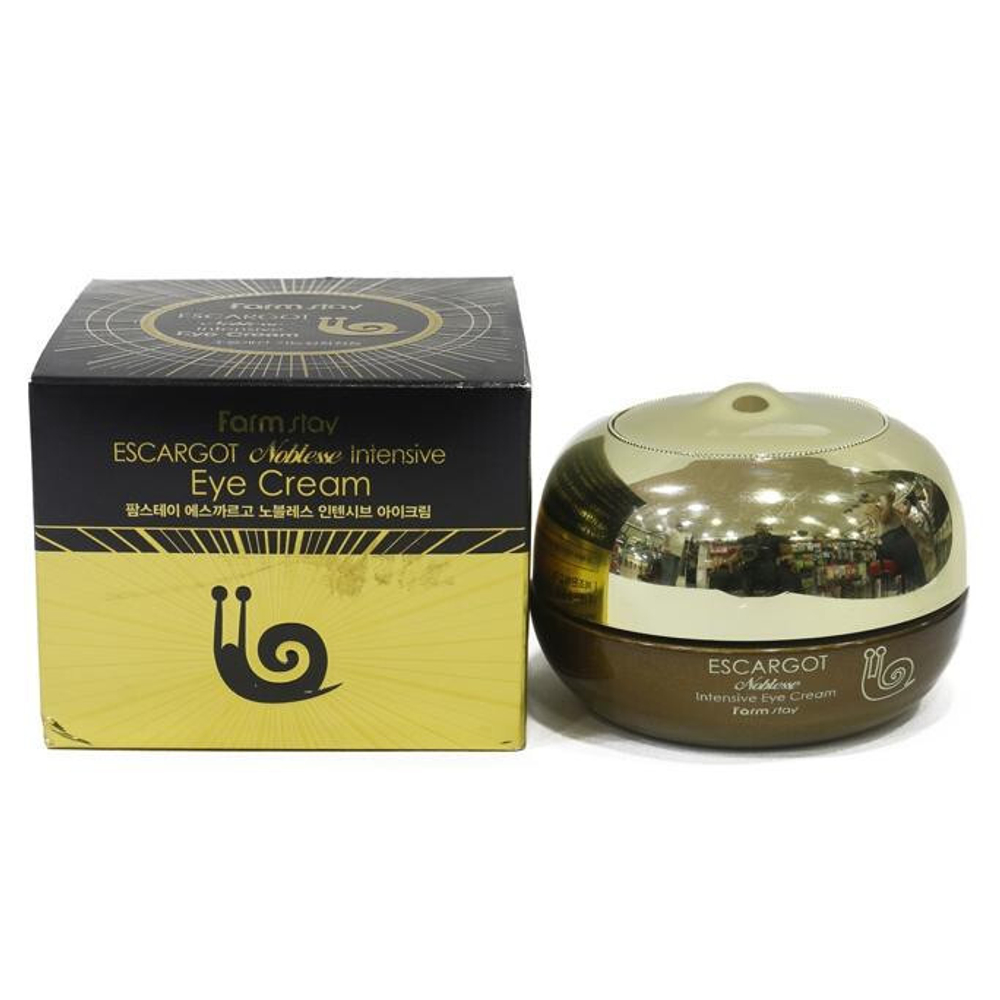 Интенсивный крем для век с муцином улитки FarmStay Escargot Noblesse Intensive Eye Cream 50мл.