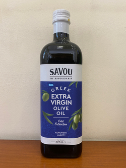 Оливковое масло EXTRA VIRGIN OLIVE OIL SAVOU KORONЕIKI, 1л, ж/б, Греция