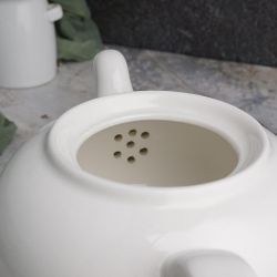 Чайник 670 мл d 14 см h8,5 см белый фарфор NEW P.L. Proff Cuisine [1]