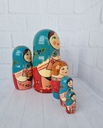 Матрешка "с курочкой" традиция 5мест