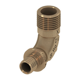 Уголок с наружной резьбой TECE 25 х 1'', бронза