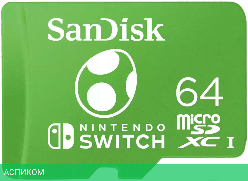 Карта памяти SanDisk microSDXC 64GB (SDSQXAO-064G-GN6ZN)
