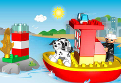 LEGO Duplo: Пожарный катер 10591 — Fire Boat — Лего Дупло