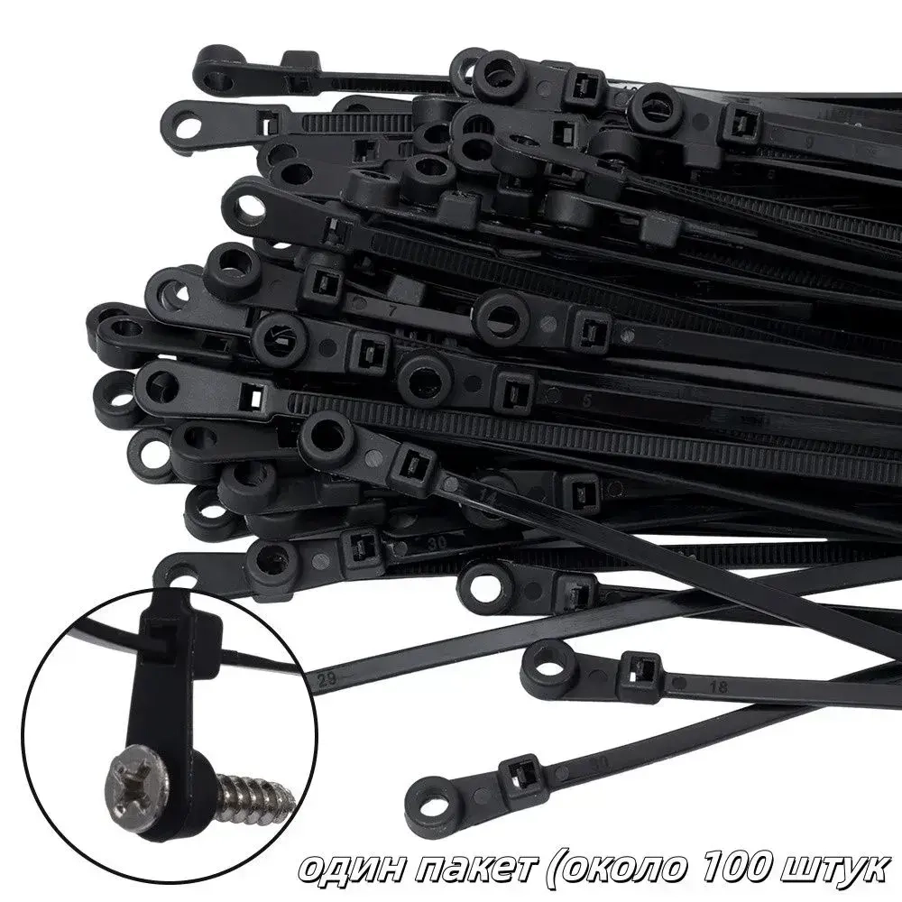 Стяжка, 100 шт., Нейлон