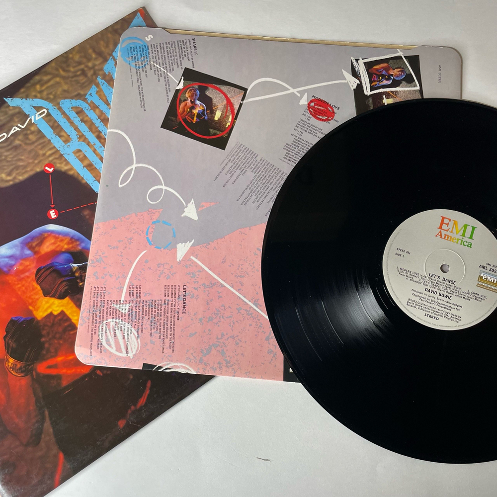 Винтажная виниловая пластинка LP David Bowie Let's Dance (Англия 1983)