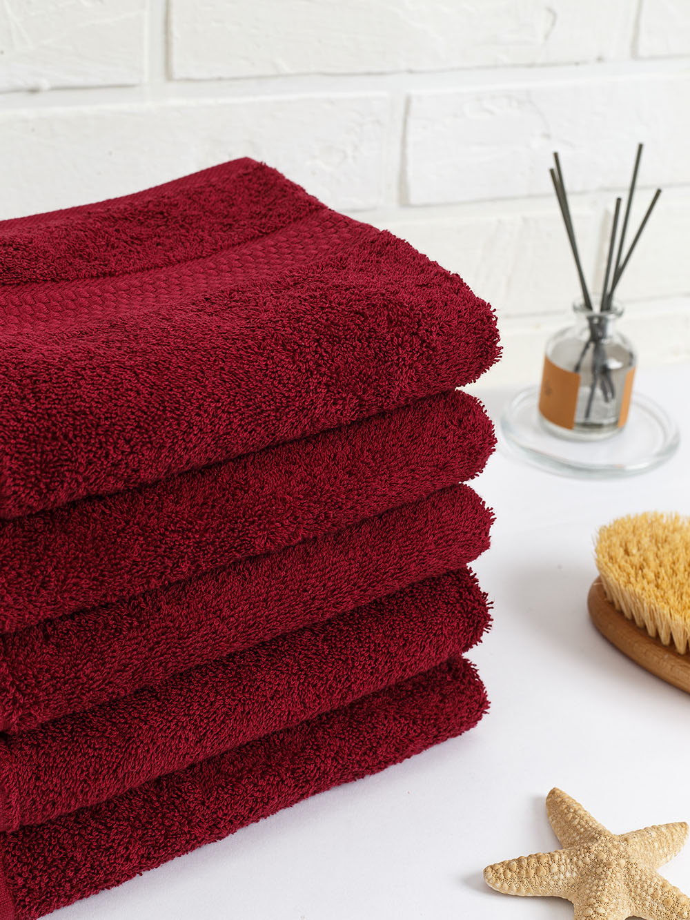 Полотенце махровое, г/к, 70х140, арт. 70-140 BS, 460 гр/м2, цвет: 945-бордовый,