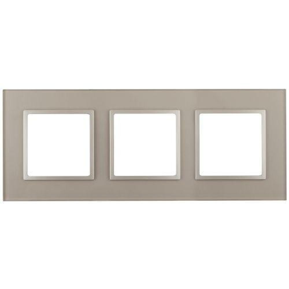 Рамка 3-м 14-5103-04 стекло Elegance шампань+шампань ЭРА Б0034509