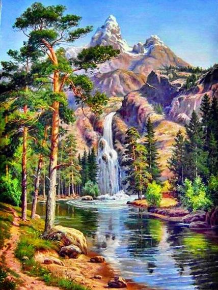 Алмазная вышивка \ Diamond painting  ZX144  30x40