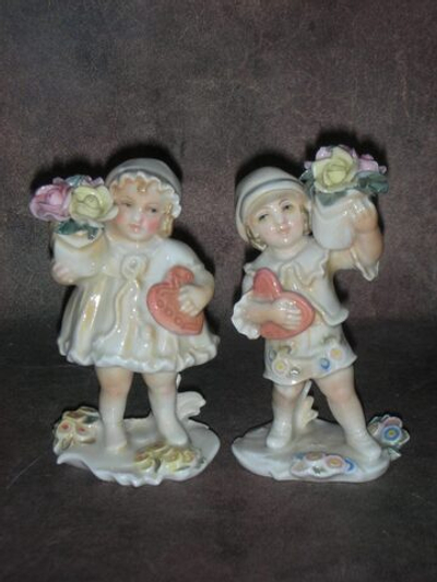 Статуэтка. Фарфор. Сердечные детки. Karl ENS. Германия