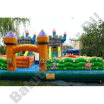 Большой надувной батут "Средневековье" 20*20*5 м