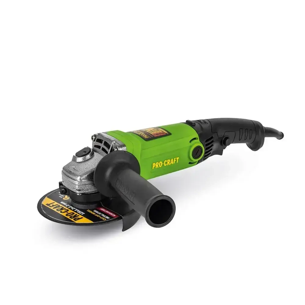Болгарка 125 мм 860 Вт электрическая сетевая PROCRAFT PW1200E ушм с регулировкой оборотов