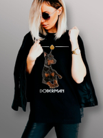 Футболка доберман