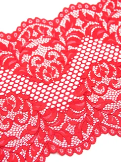 03-117 Кружево эластичное, 22 см, красный 100