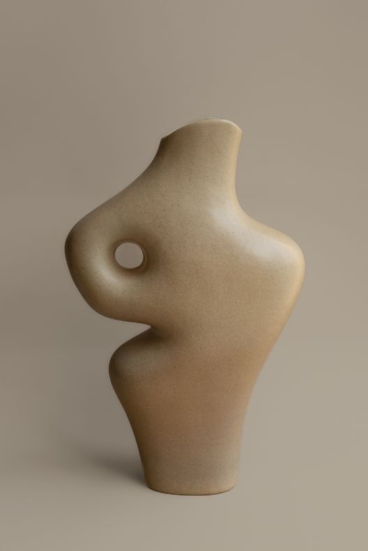 Ваза Solar III бежевая / Wild Muse