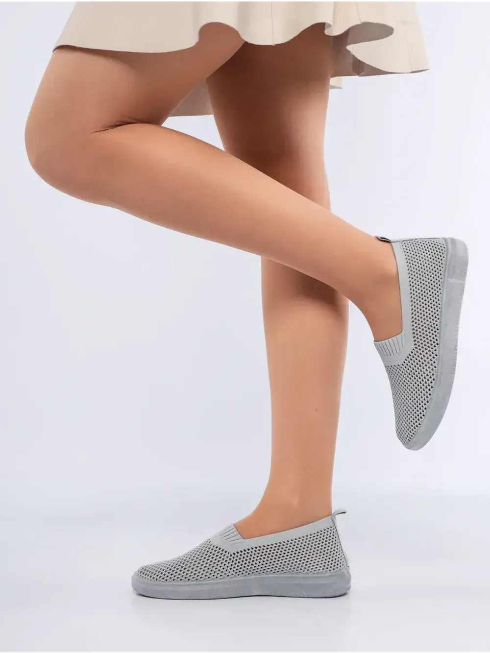 Мокасины летние текстильные