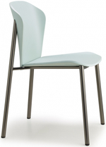 Стул деревянный Scab Design Finn Metal Wood, черный матовый никель, бук матовый аквамарин