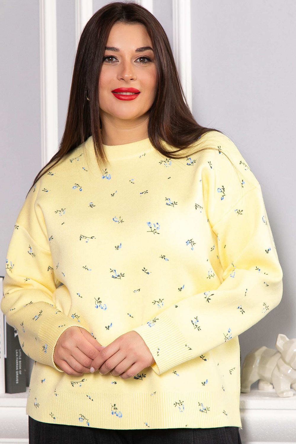 Свитер оверсайз Анита (лимонный) Б14758-1М LT Collection