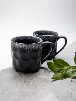 Набор кружек 2 шт, 350мл, Черный песок