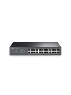 TP-Link TL-SF1024D Коммутатор с 24 портами 10/100 Мбит/с для размещения на столе или в стойке