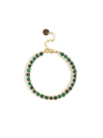 Браслет "Plane Malachite" Gold