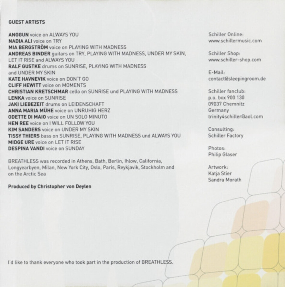 Schiller / Breathless (RU)(CD)