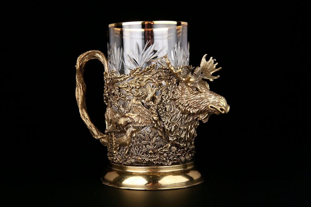 Набор подстаканников "Русский Лес" 2шт. в подарочном кейсе