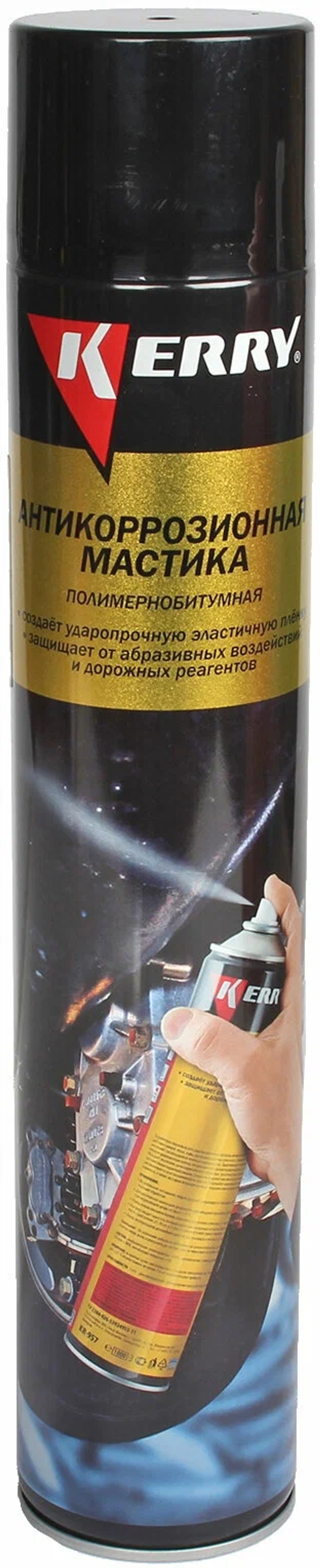 Мастика антикорозийная битумная в аэрозоле 1000мл KERRY