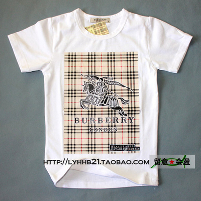 Футболка детская с контрастным клетчатым принтом