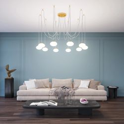 Citilux ATMAN SMART CL226A093 LED RGB Умная подвесная люстра Бронза