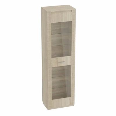 Шкаф-витрина "Элана" гостиная Дуб Сонома 505х410х2085