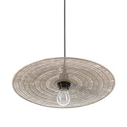 Светильник подвесной Vinger, Ø42х8 см, бежевый
