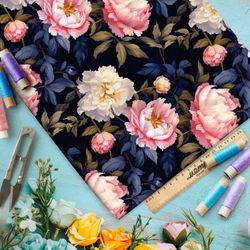 Ткань премиум флис ночная клумба