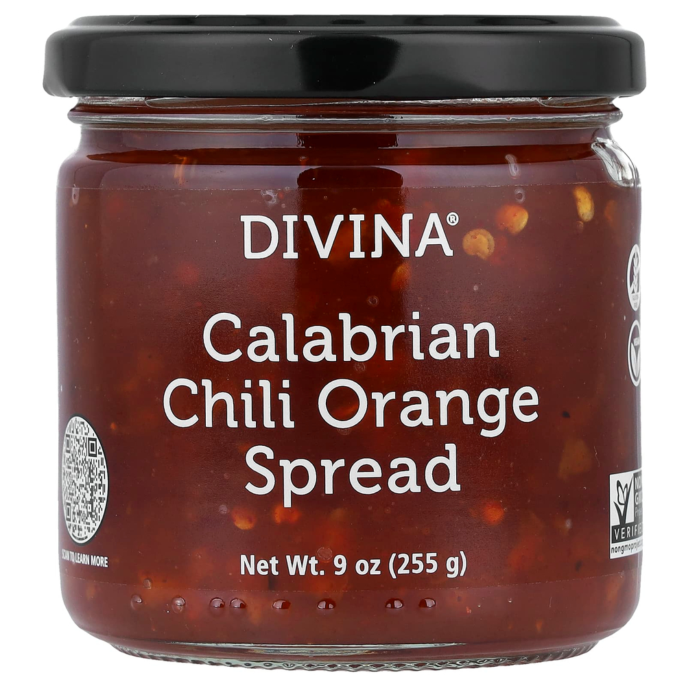 Divina, Калабрийский спред с апельсином, 255 г (9 унций)