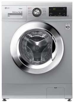 Стиральная машина LG Steam F2J3HS4L, серебристый  (7кг.)