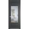 Межкомнатная дверь эмаль Profil Doors 4.3.3PD графит остеклённая