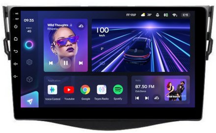 Магнитола для Toyota RAV4 30 2005-2012, Vanguard - Teyes CC3L на Android 10, 8-ядер, CarPlay, 4G SIM-слот