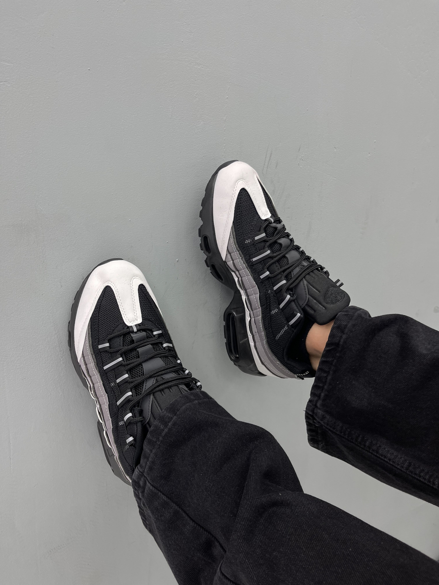 Кроссовки Nike Air Max #A6543 (чёрн.-сер.)