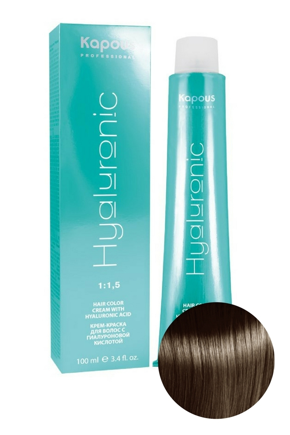 HY 7.0 Блондин натуральный Крем-краска с Гиалуроновой кислотой 100мл