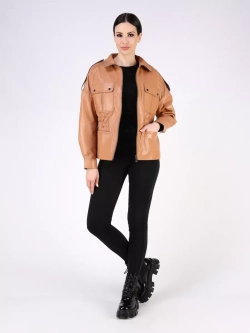 Кожаная куртка осенняя