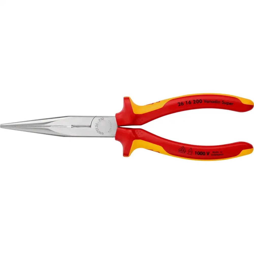 Длинногубцы хромированные 200 мм Knipex 26 16 200 SB