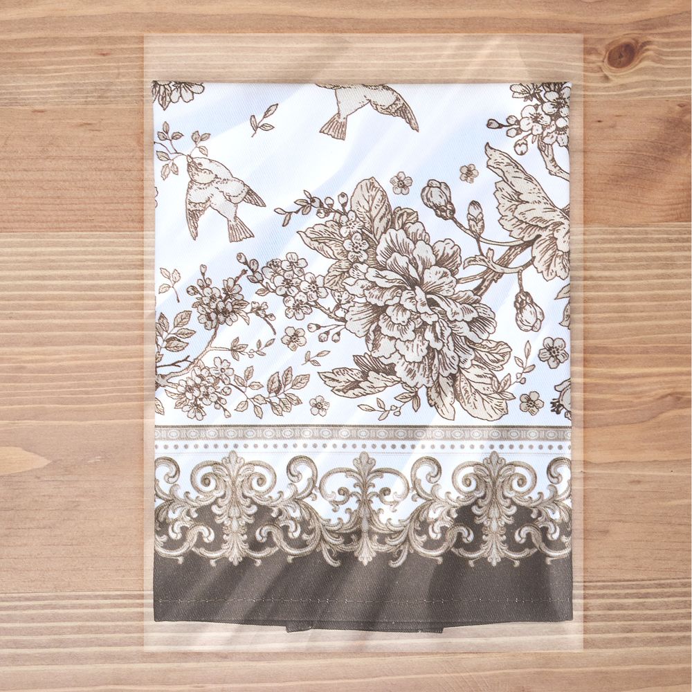 ФАРТУК "ROYAL GARDEN", 60Х70СМ ,100% ХЛОПОК,БЕЛЫЙ ,ТВИЛ,ПРОПИТКА