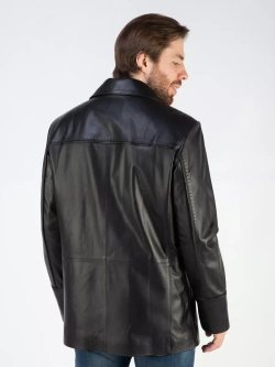 Кожаная куртка демисезонная пиджак