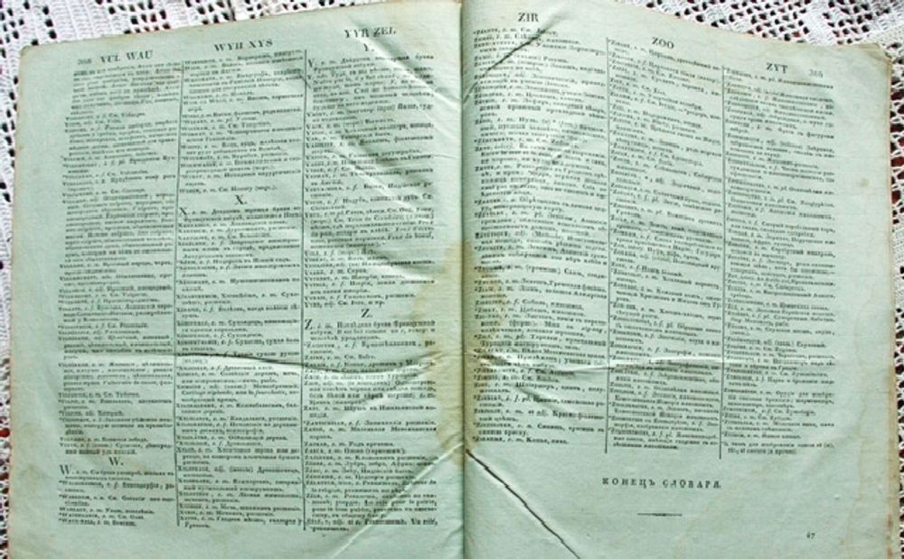 "Полный французско-российский словарь. Том первый и второй". Иван Татищев. 1827г.    Антикварная книга