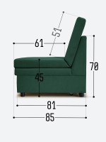 Диван "Экономик" Студия-Ф 120 см
