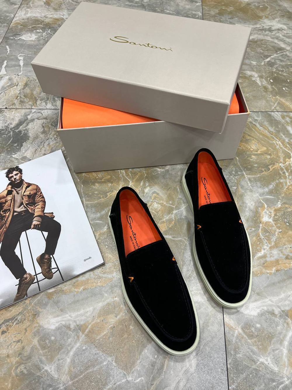 Лоферы Santoni