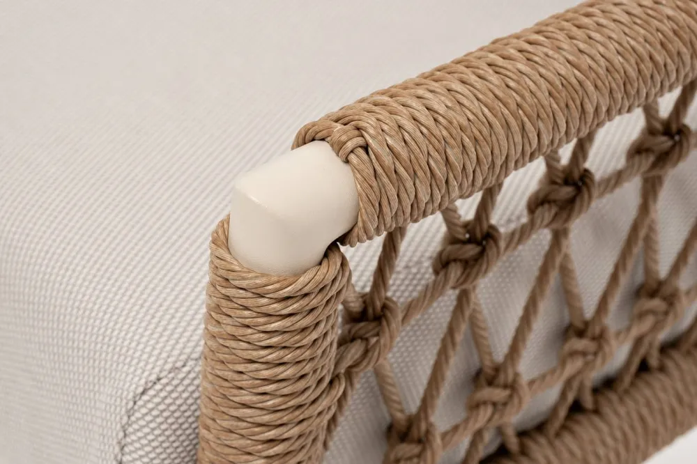 "Венеция" лаунж-зона из искусственного ротанга, цвет соломенный