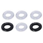 Резинки для волос НАБОР 6 шт., диаметр 3,5 см, пружинка, АССОРТИ, MONTE VITA, 457058