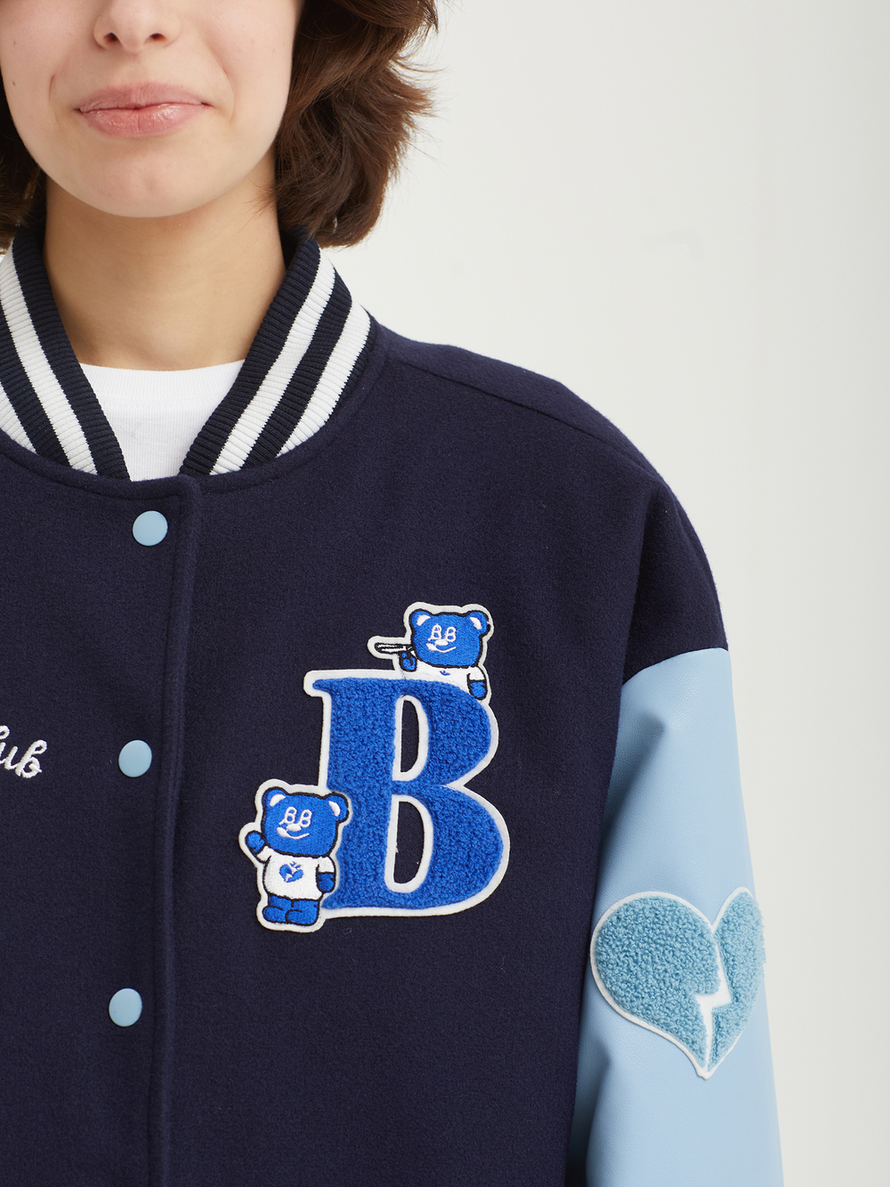 Женский Бомбер Badbear Varsity Navy