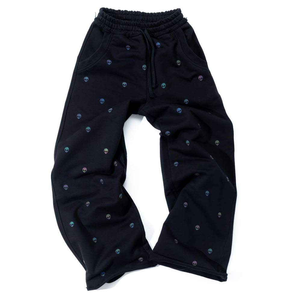 Оверсайз брюки бензин черные